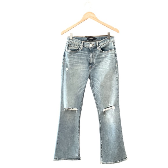 HUDSON~BARBARA BOOTCUT KNEE WORN DETAILS ~ SZ 27 - Picture 1 of 6